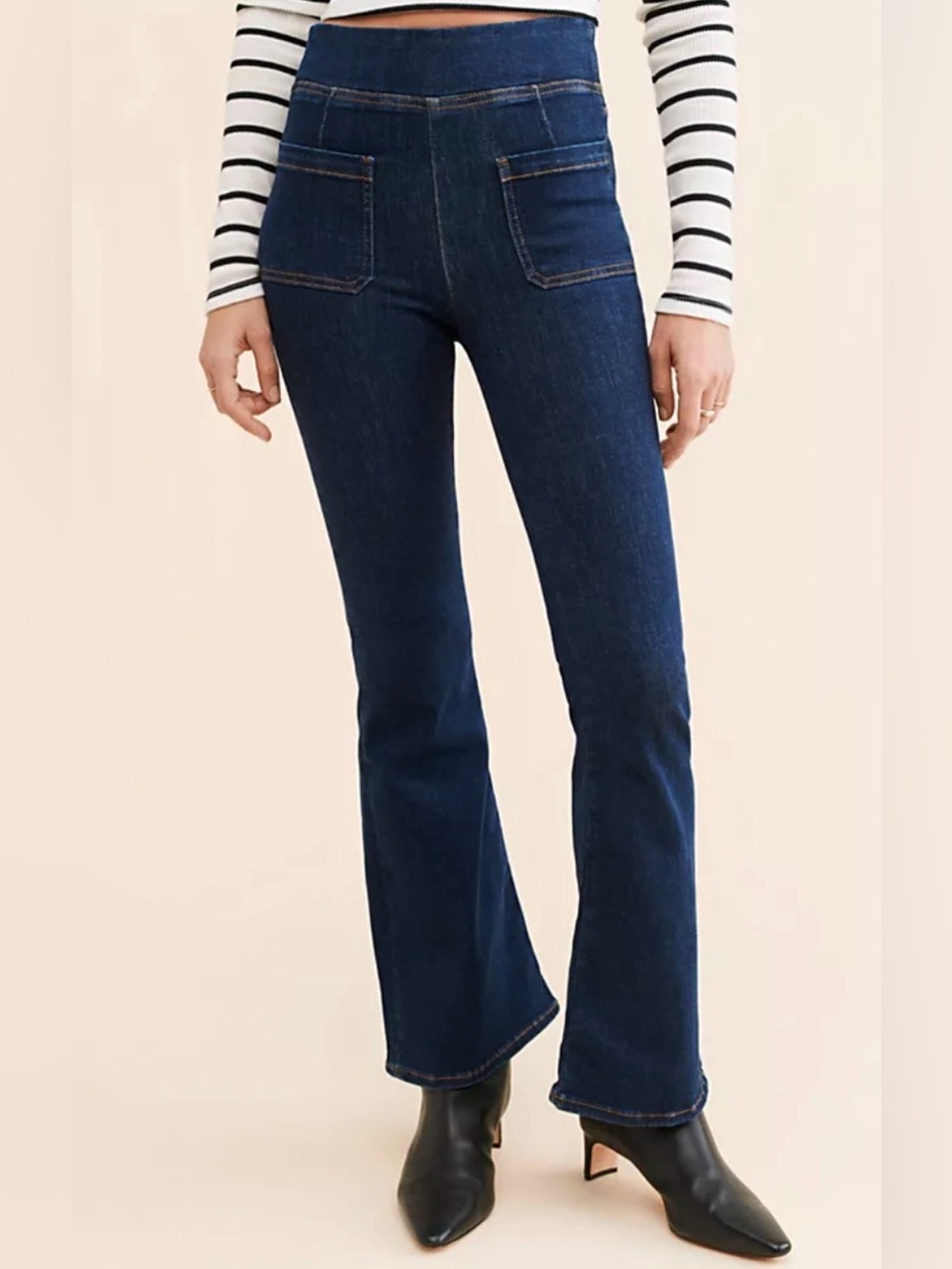 FRAME The Bardot Jetset Flare Jeans indigo blue size 1  (26x31)